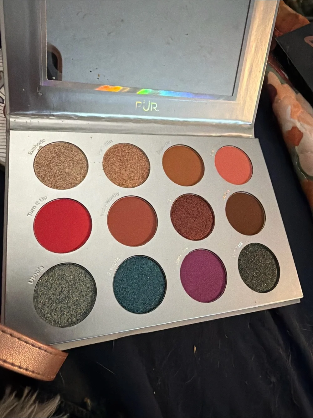 Essentials Women's Eyeshadow Palette - Blue, Gray, Purple, Silver, Cream